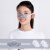 儿童鼻罩防过敏防鼻炎护鼻子防尘二手烟花粉猪鼻子呼吸阀新型口罩 透光白 (10片过滤棉)