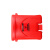 西斯贝尔 WA8109600 垃圾桶聚乙烯材质一体吹塑成型防漏防锈防腐蚀生化垃圾桶红色 1个装