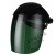 电焊面罩焊接工帽透气飞溅 防头盔防烤脸紫外线辐射 二代黑顶5号墨绿面罩+手套