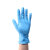 尚和手套（SHOWA）一次性丁腈手套无粉防滑麻指加厚防水耐油实验检查 蓝色883/L/100只