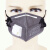一护 PM2.5防雾霾带阀折叠口罩 头带9002V型 10个/盒