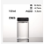 透明高硼硅玻璃样品瓶试剂瓶实验分装瓶耐腐蚀耐高温瓶广口密封瓶 透明100ml+四氟垫