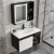 mnkuhg太空铝卫生间浴室柜组合防水防潮岩板洗手盆智能镜柜一体洗漱台铝 展示图