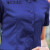 訫嗳逸衫短袖衬衫女职业套装男女同款工装衬衣银行工作服定制绣logo 单件-蓝色衬衫【女款】 XL