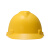 梅思安/MSA ABS标准型一指键帽衬 V型安全帽施工建筑工地劳保头盔 黄色 5顶装 企业定制
