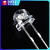 5MM/F5发光二极管LED灯珠草帽 4.8mm白发白/红绿蓝黄紫 草帽红（50只） 量大请咨询客服报价