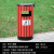 定制定制户外垃圾桶不锈钢公共场合果皮箱大号分类环卫室外小区公 网格复古塔桶