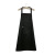 牛津布pvc防水工作围裙定做 韩版广告定制logo围裙 黑色 均码 5件装 可定制