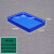 定制塑料方盘浅盘塑胶托盘长方形周转箱盒子方盆分类零件盒物料收 4号方盘320*230*43mm蓝色