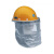 润宏工品 铝箔防护面罩 耐高温厂家直销防护罩   铝箔面罩玻璃钢帽子套装 20套价 