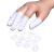 劳博士（LABORS）白色乳胶手指套 无尘无粉耐磨机卷工业手指套 500g卷边装