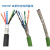 TRVVSP伺服编码器高柔性拖链电缆专用双绞屏蔽多芯线2/4/6/8/10芯京昂 14芯*0.2平方/米 绿色