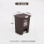 上海垃圾分类垃圾桶脚踏带盖干湿分离厨余回收有害酒店环保筒 15L湿垃圾