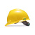 梅思安/MSA ABS标准型一指键帽衬 V型安全帽施工建筑工地劳保头盔 黄色 5顶装 企业定制