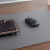 罗技（Logitech）样式皮革桌垫写字台垫子办公笔记本电脑桌垫超大号鼠标垫简约书桌垫 深棕 50x100cm