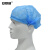安赛瑞 一次性无纺布帽子 蓝色条形帽发套头套帽 车间实验室适用 100只装 39939