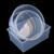 赫钢 透明塑料试验水槽 塑料方/圆水槽 实验室用品器材仪器教具 圆形水槽/直径250mm*100mm