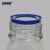 安赛瑞 蓝盖丝口试剂瓶（2个装）实验室螺口密封瓶试剂瓶螺纹带刻度丝口玻璃瓶大口瓶 白色透明 25ml 600634