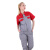 斯卡地尔（Scotoria）半袖工作服套装 分体式夏季半袖舒适高棉TC1501红灰色 1套3XL码