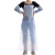 阿力牛 AW-014 PVC防水围裙 防油防污透明白色围裙 食品加工软皮围裙套袖 厚版120*80 围裙 
