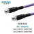 XINQY 芯启源SMA/N 不锈钢接头 18G高屏蔽稳幅稳相射频连接线 铠甲测试电缆组件网分射频线 SMA公头-SMA公头 1m