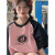 纯棉设计感短袖t恤女夏季新款美式复古港味chic半袖独特别致上衣 粉色(高品质100%纯棉) 3XL