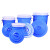 金兽 160L塑料水桶无盖 外径:560*700mm工业储水桶化工桶胶桶可定制 GB1040 加厚蓝色