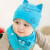 贝迪牛（badynoo） 婴儿帽子夏季新生儿宝宝胎帽室内空调护头卤门儿童全棉套头帽三角巾 粉色小猪单帽+三角巾 均码 0-10个月