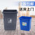 8L10L15L无盖塑料垃圾桶/工业用垃圾筒/学校酒店用垃圾桶 10L无盖灰色25.5*21.5*28.5cm