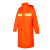 普舍（PUTSCHE）风衣款连体雨衣 反光防水防汛可印字007 橘色 M码