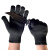 锐麻   防割手套一根钢丝手套多用途防切割劳保手套防护黑色手套 黑色 XL 