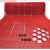 加厚牛筋浴室防滑垫耐磨厨房防油橡胶垫室外镂空防水防晒满铺地垫 红色 熟胶一体六角0.9米宽x10米长