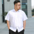 俞兆林（YUZHAOLIN）短袖衬衫 男士商务职业工装加肥加大码宽松胖子短袖衬衫802-1405-2白色4XL