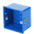 伟星 PVC线管接线盒蓝色 PVC开关插座底盒暗盒 PVC线管接线盒 Φ75mm-50mm 蓝色