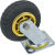 得豫工品 高弹力轻音脚轮 重型工业轮橡胶轮 手推车平板车轮子 重型 6寸万向轮
