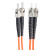 ST-ST多模双芯光纤跳线  5/10/20/25/50米尾纤62.5/125光钎线 多模双芯ST-ST 1m