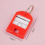 BOZZYS 双面钥匙牌塑料号码牌钥匙标签扣标签牌 24个/桶 （其他颜色下单备注） 红色