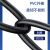 创优捷 六类成品网线 CAT6-YWZ10S 10米 黑色 屏蔽 右弯对直头 千兆网络连接线