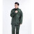 分体军绿雨衣橄榄绿户外抢险救援保安制式徒步雨衣  L 橄绿分体套装有网有口袋
