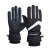 钢米 冬季户外防水加绒保暖手套 黑白色M 双 3460378