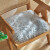 沃之沃 澳洲羊毛椅垫加厚毛毛坐垫凳子垫羊毛沙发垫羊皮垫简约椅子垫 冷灰色 无拼接款  50X50cm