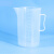 刻度杯 塑料烧杯 实验室器皿 塑料量杯 2000ML 2个 500ml2个 BY2019