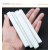 ZONYE滑石笔划线工具 石笔白色加厚方头石笔一级大号石笔加宽石笔白色 圆笔出口125*7mm一盒125支