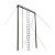奋进者（FENJINZHE）室外体能攀登架爬绳爬杆爬软梯三位合一训练器材爬杆规格直径140mm高7米 宽4米