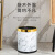 急先锋 垃圾桶厨房厕所卫生间轻奢简约 垃圾桶 10L-金圈-凤尾花-白金