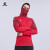 卡尔美（KELME）训练套头衫男秋冬新款足球跑步运动面罩漏斗领上衣带拇指扣卫衣 红色 3XL
