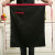 厨师围裙半身厨房专用半截布围腰餐饮餐厅饭店服务员男女士工作服 黑红白条
