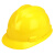 者也 V型安全帽工地施工领导电工国标加厚防砸抗冲击头盔劳保建筑工程透气印字 HDPE黄色