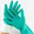 普舍（PUTSCHE）2双耐油丁腈橡胶手套耐酸碱防化工业塑胶家务洗碗印刷劳保防护胶手套 蓝色S码