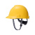 梅思安/MSA ABS标准型超爱戴帽衬 V型安全帽施工建筑工地劳保头盔 黄色 1顶装 企业定制